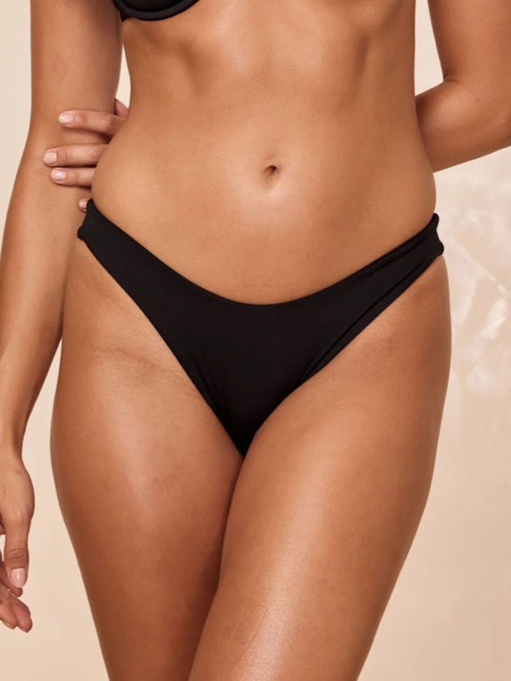 Monday Swim Black Byron Bikini Bottom VV NWT